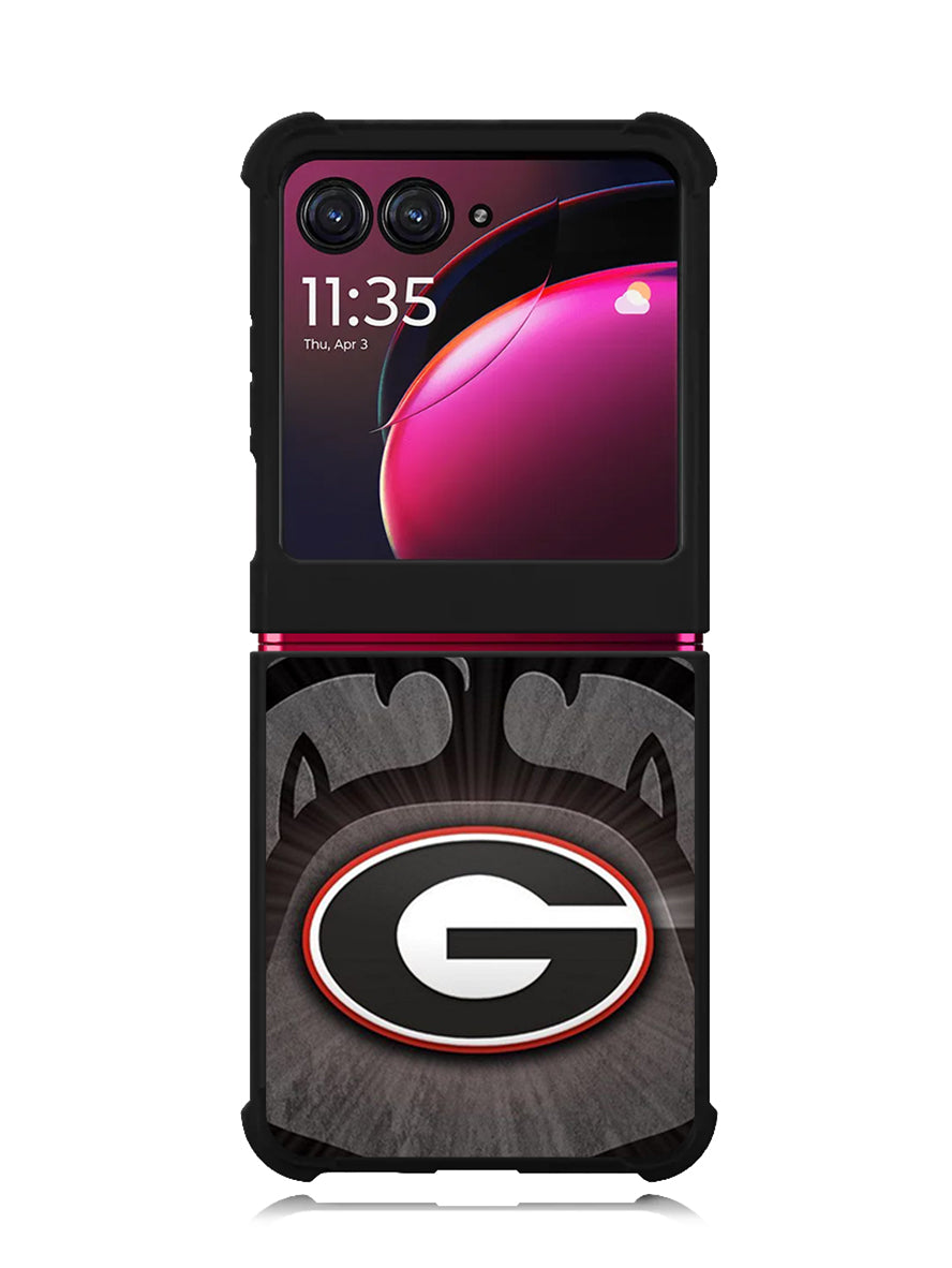 university georgia bulldogs Logo 1st Motorola Moto Razr Plus 2023 , Moto Razr+ 2023 Case