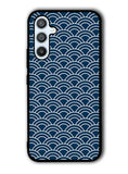 Japanese Gold Cloud Wave Indigo Pattern Samsung Galaxy A54 5G Case OV5321