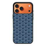 Japanese Gold Cloud Wave Indigo Pattern iPhone 17 Pro Case OV5321