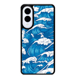 storm waves seamless pattern raging ocean water sea Samsung Galaxy S25 Edge 5G Case OV2355