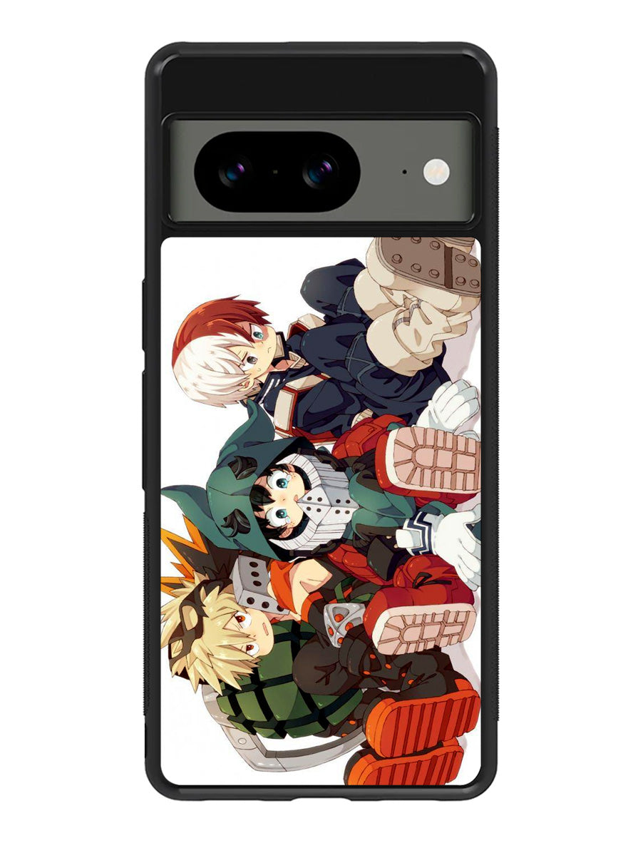 My Hero Academia Deku X Bakugou X Todoroki Google Pixel 8 Case QC3197