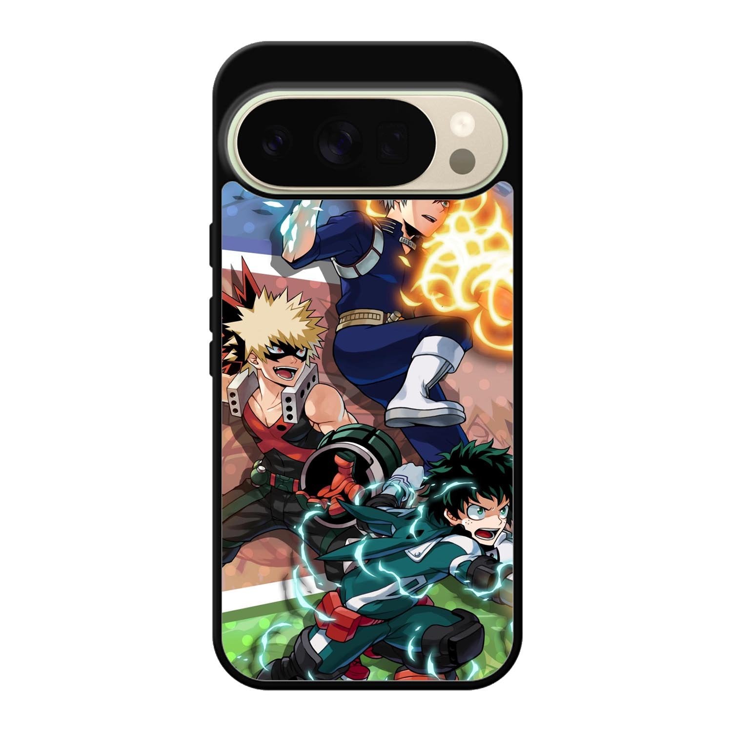 My Hero Academia Deku X Bakugou X Todoroki Google Pixel 10 Pro Case QC3198