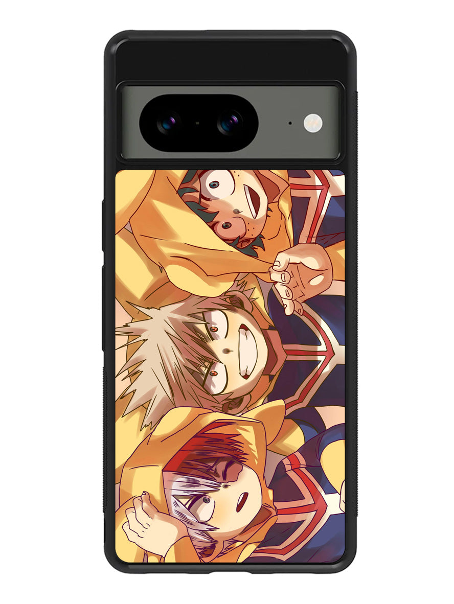 My Hero Academia Deku X Bakugou X Todoroki Google Pixel 8A Case QC3199