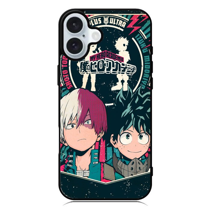 My Hero Academia Deku X Todoroki iPhone 16 Case QC3201