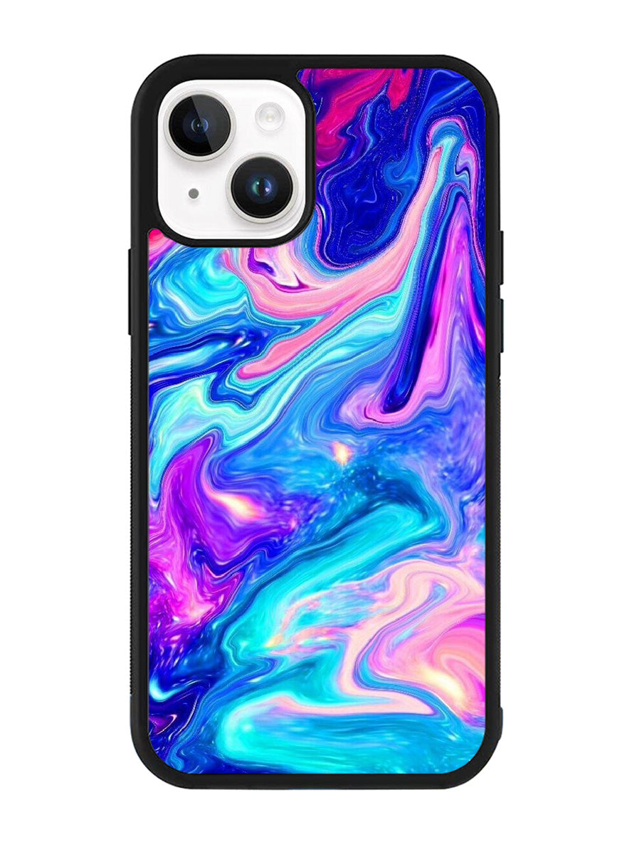 Neon Paint Mixture iPhone 15 Case OV3148
