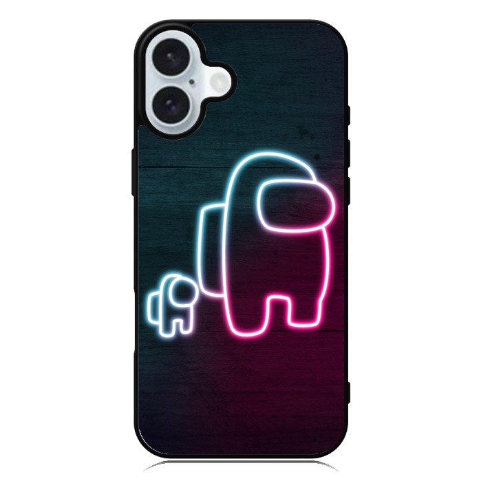among us neon iPhone 16 Case QC7408