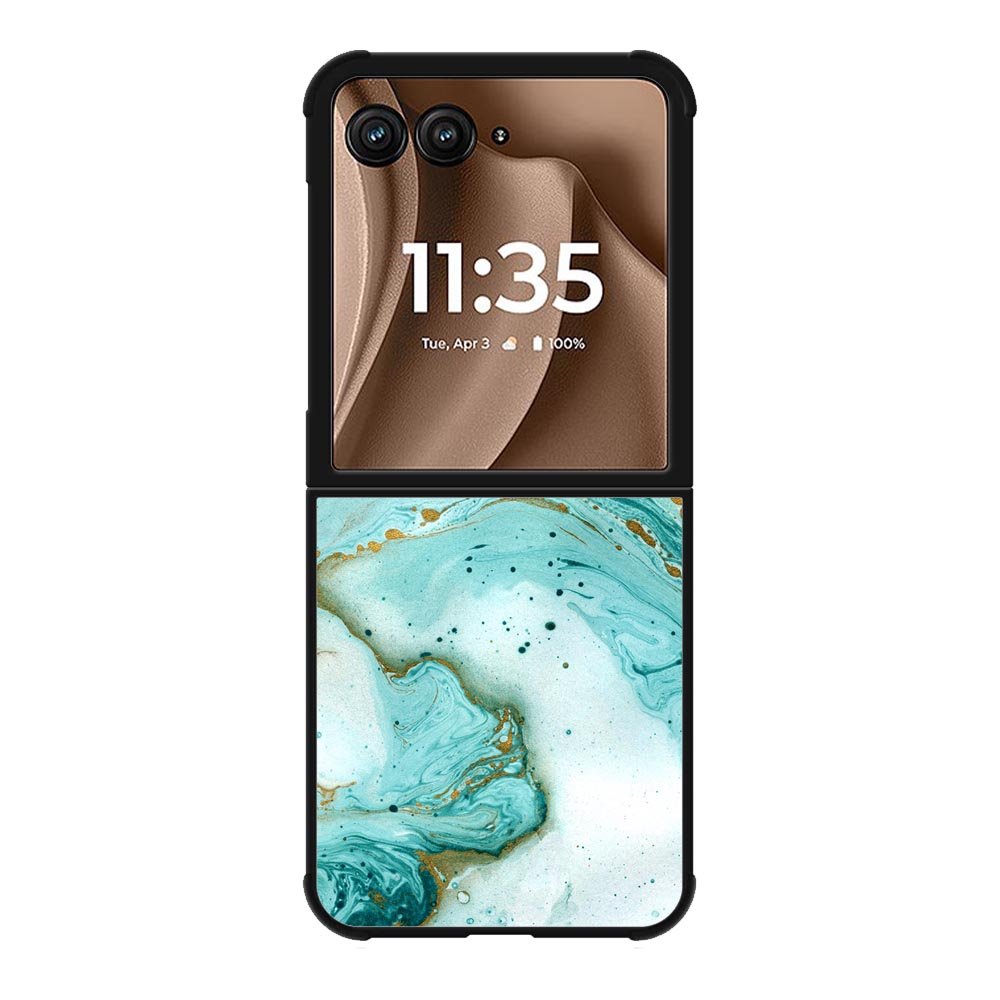 marble watercolor Motorola Moto RAZR Plus 2025 Case OV3395