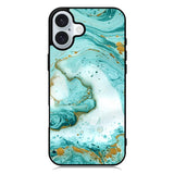 marble watercolor iPhone 16 Plus Case QC3395