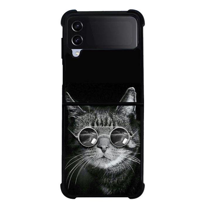 Cool Cat FLZ0641 Samsung Galaxy Z Flip 5 , Z Flip 4 , Z Flip 3 ,  Z Fold 5 , Z Fold 4 , Z Fold 3 5G Case