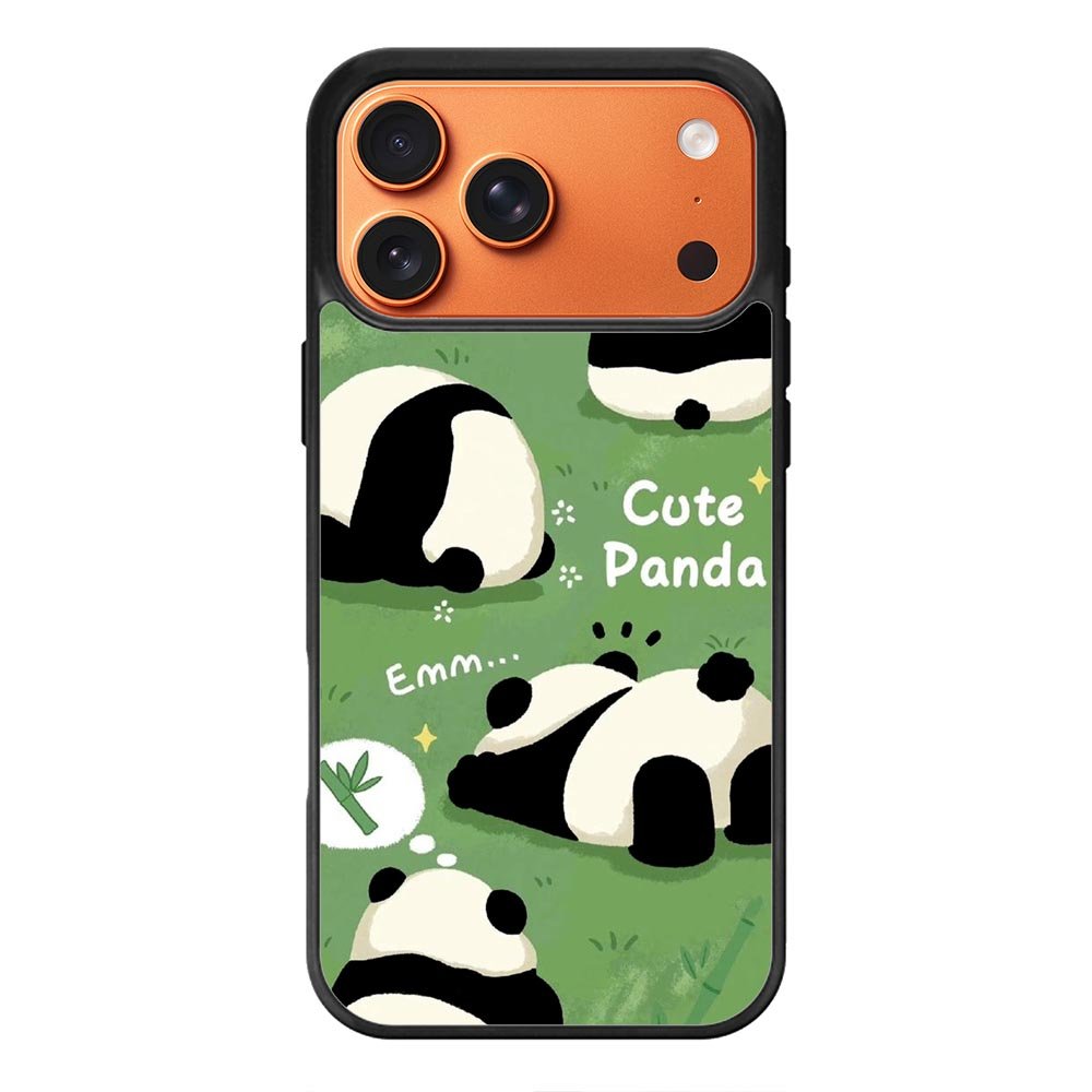 Lazy Cute Panda FLZ0670 iPhone 17 Pro Case