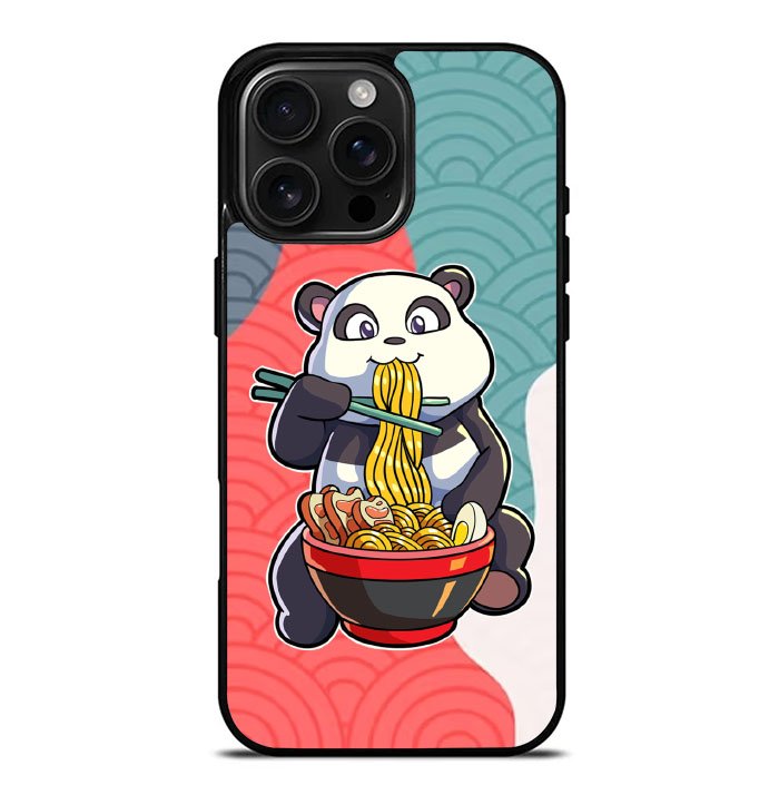 Cute Panda Ramen FLZ0676 iPhone 16 Pro Max Case