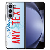Custom USA License Plate FLZ0680 Samsung Galaxy Z Flip 5 , Z Flip 4 , Z Flip 3 ,  Z Fold 5 , Z Fold 4 , Z Fold 3 5G Case