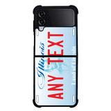 Custom USA License Plate FLZ0680 Samsung Galaxy Z Flip 5 , Z Flip 4 , Z Flip 3 ,  Z Fold 5 , Z Fold 4 , Z Fold 3 5G Case