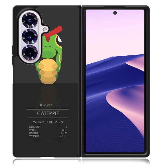 caterpie pokemon Samsung Galaxy Z Fold 7 Case OV8482