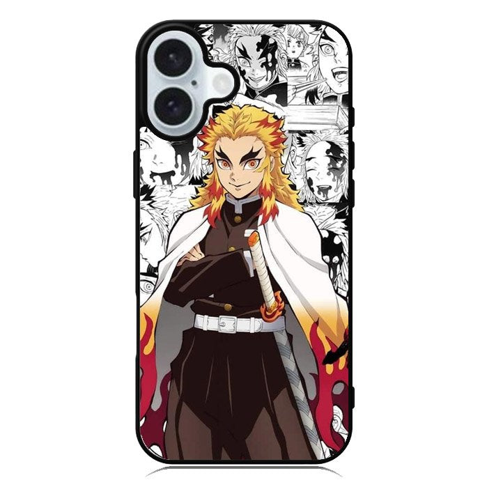 kimetsu no yaiba rengoku anime iPhone 16 Plus Case