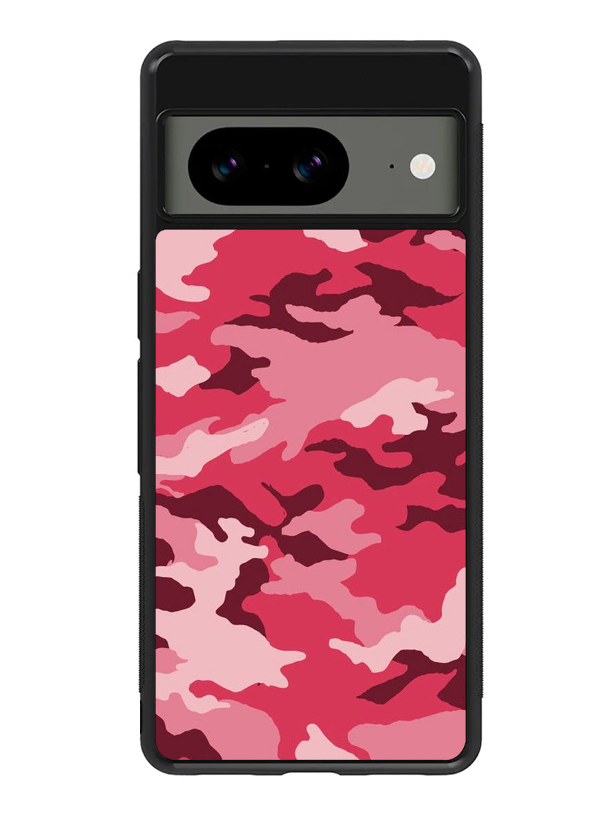 Pink Camouflage Google Pixel 8 Case QC7966