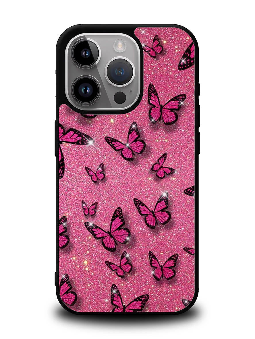 butterfly glitter iPhone 16 Pro Case