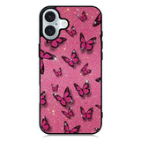 butterfly glitter iPhone 16 Plus Case