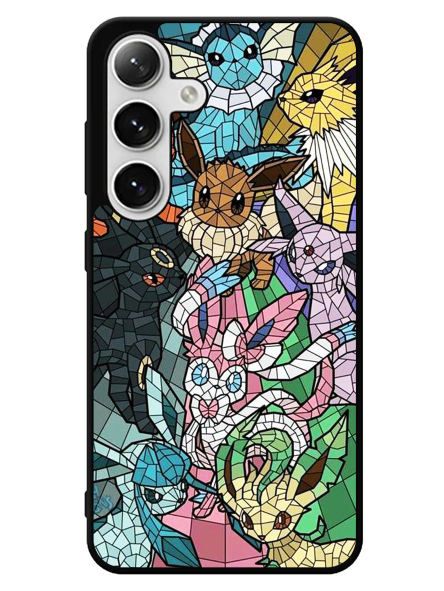 Pokemon Stained Glass Samsung Galaxy S25 5G Case