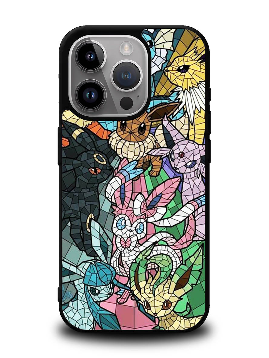 Pokemon Stained Glass iPhone 16 Pro Max Case