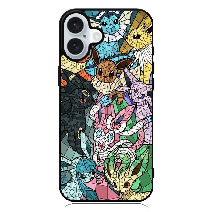 Pokemon Stained Glass iPhone 16 Plus Case