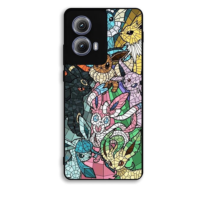 Pokemon Stained Glass Motorola Moto Edge 2024 Case OV3226
