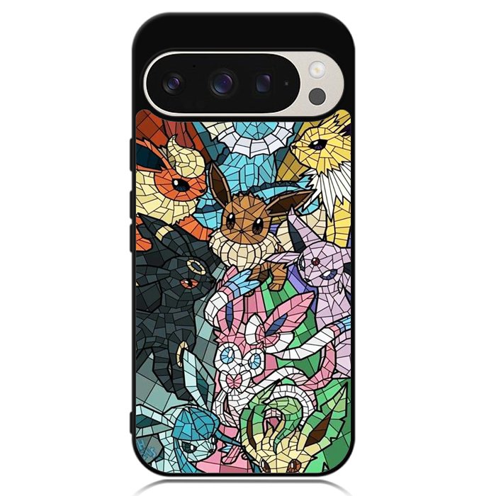 Pokemon Stained Glass Google Pixel 9 Pro XL Case