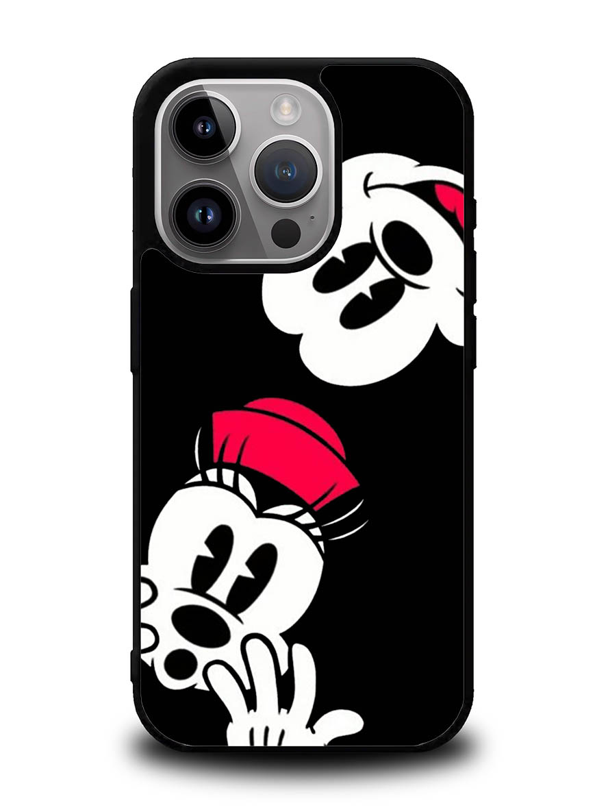 mickey mouse and minnie mouse iPhone 14 Pro Case QC9674
