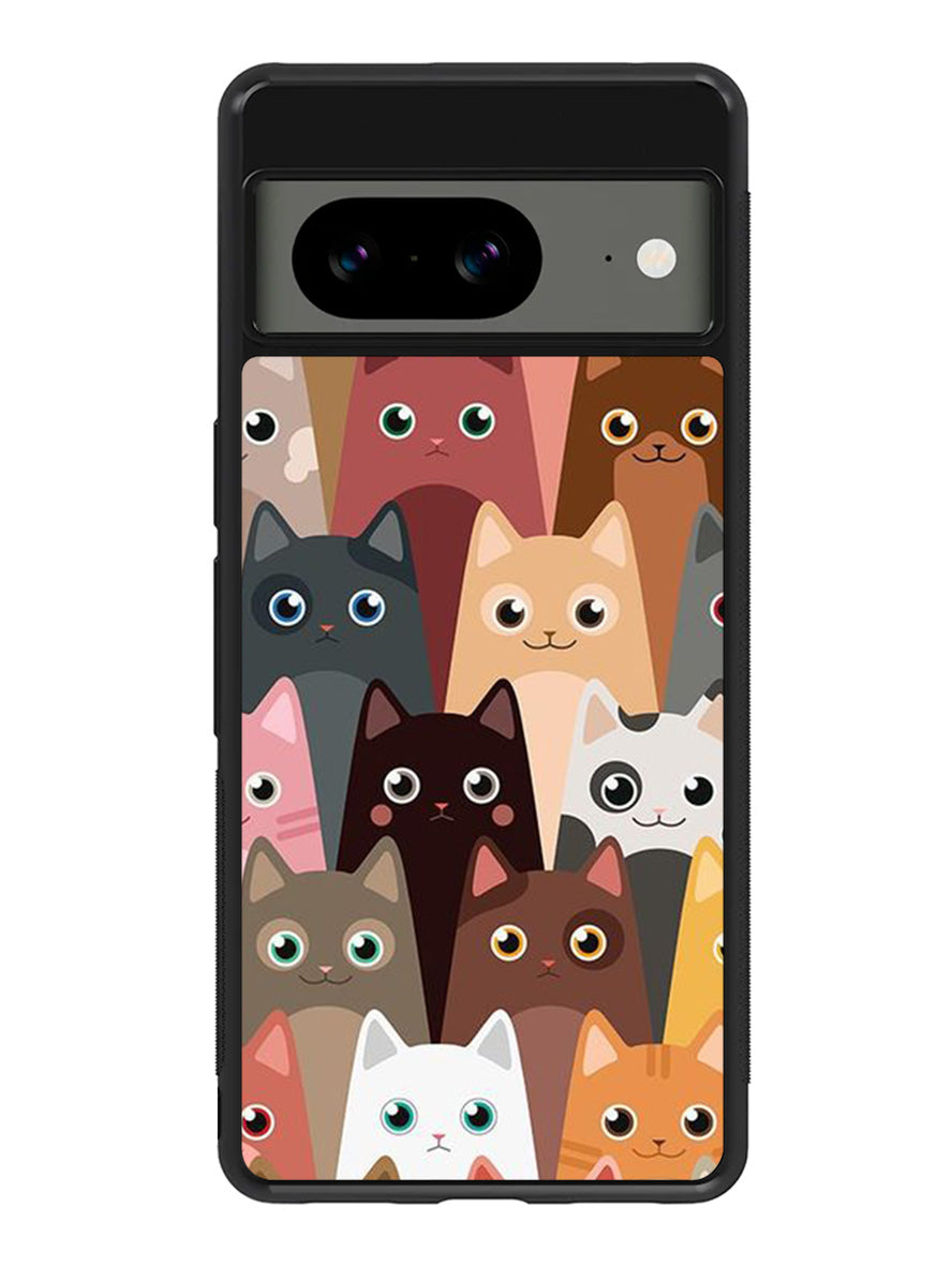 Cute funny cat Google Pixel 8A Case QC9707