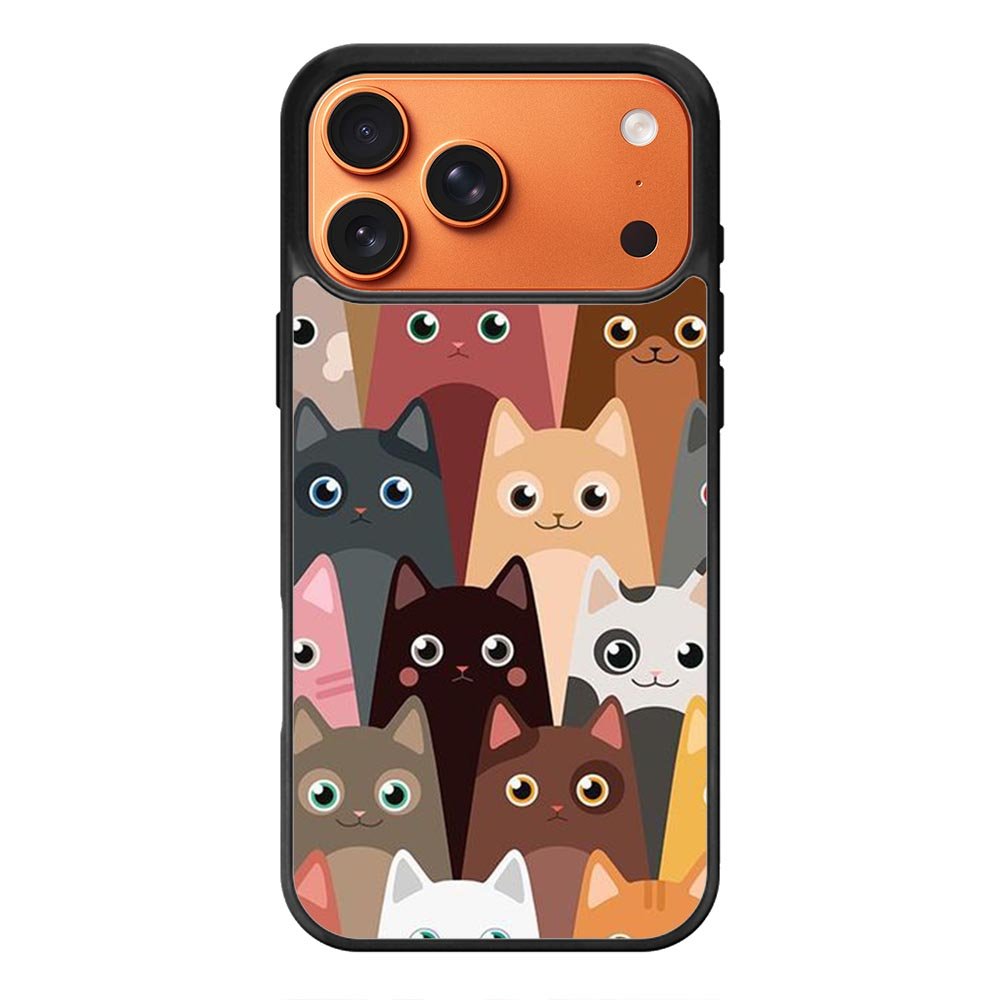 Cute funny cat iPhone 17 Pro Max Case QC9707