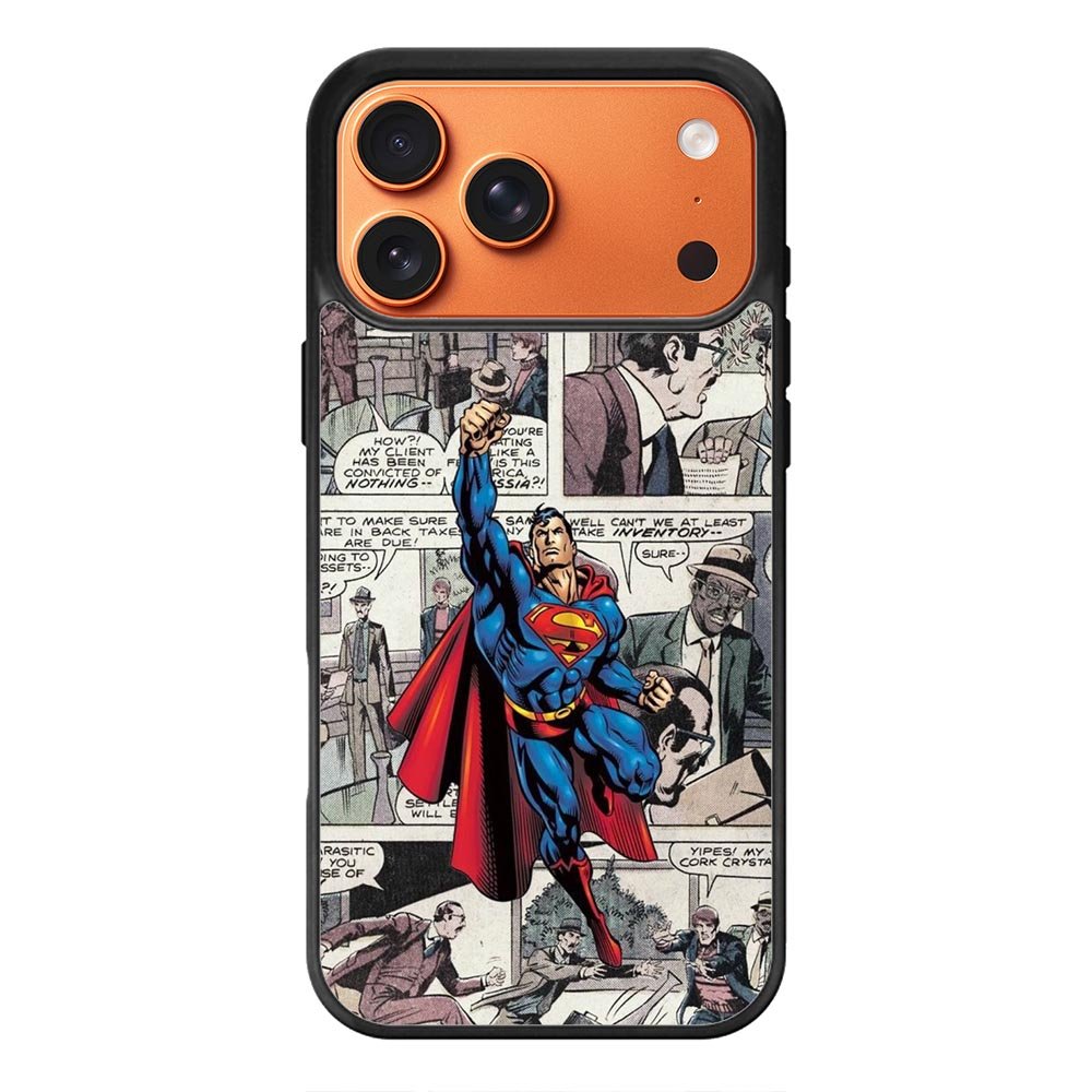 superman comic iPhone 17 Pro Max Case QC9689
