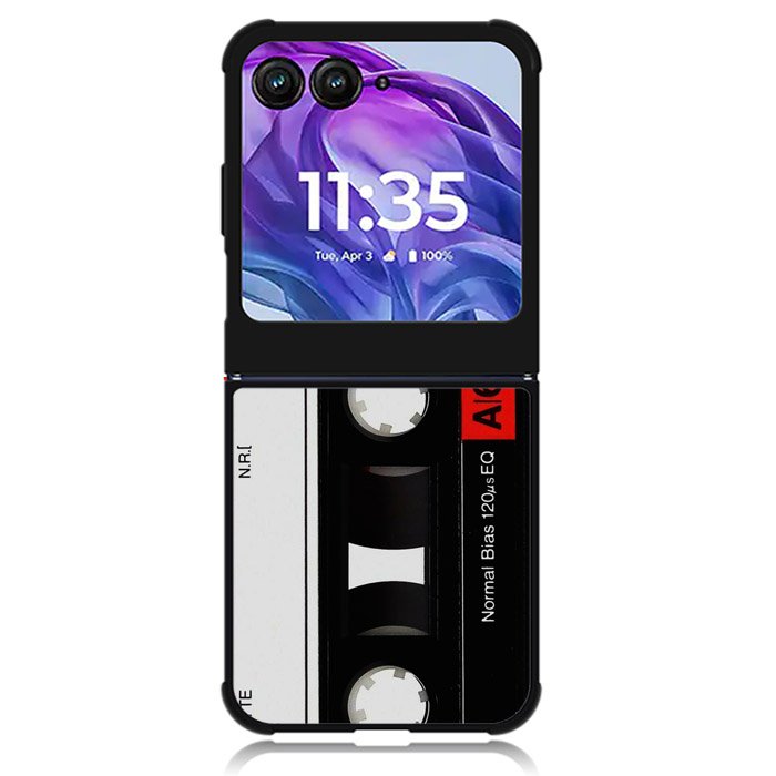 Retro Cassette Motorola Moto Razr Plus 2024 , Moto Razr+ 2024 Case
