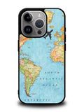 World Map iPhone 16 Pro Max Case OV9733