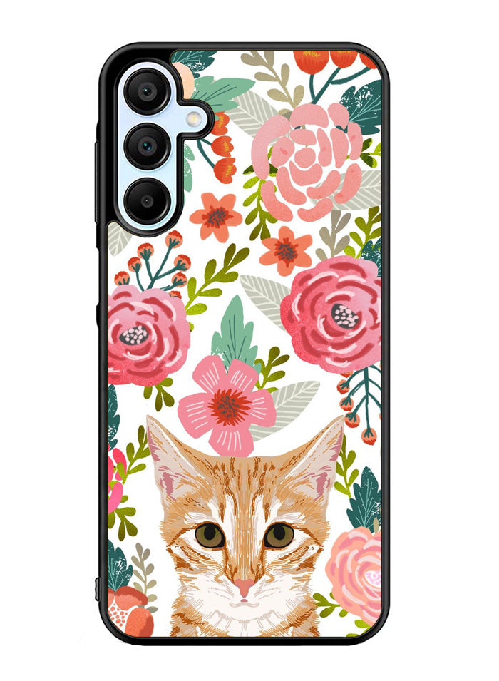 Cat flowers Samsung Galaxy A35 5G Case OV9775