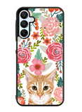 Cat flowers Samsung Galaxy A35 5G Case OV9775