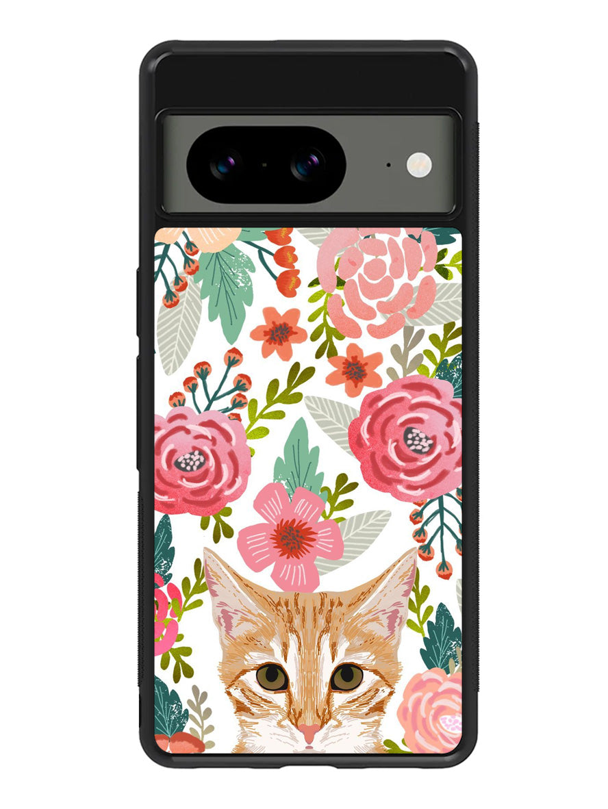 Cat flowers Google Pixel 8 Case QC9775