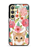 Cat flowers Samsung Galaxy S23 5G Case QC9775