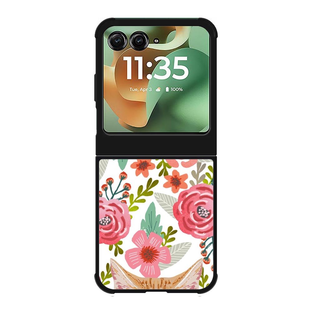 Cat flowers Motorola Moto RAZR 2025 Case OV9775