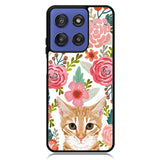 Cat flowers Motorola Moto G Stylus 5G 2025 Case OV9775