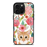 Cat flowers iPhone 16 Pro Max Case OV9775
