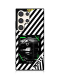 Black and white Samsung Galaxy S24 Ultra 5G Case OV8752