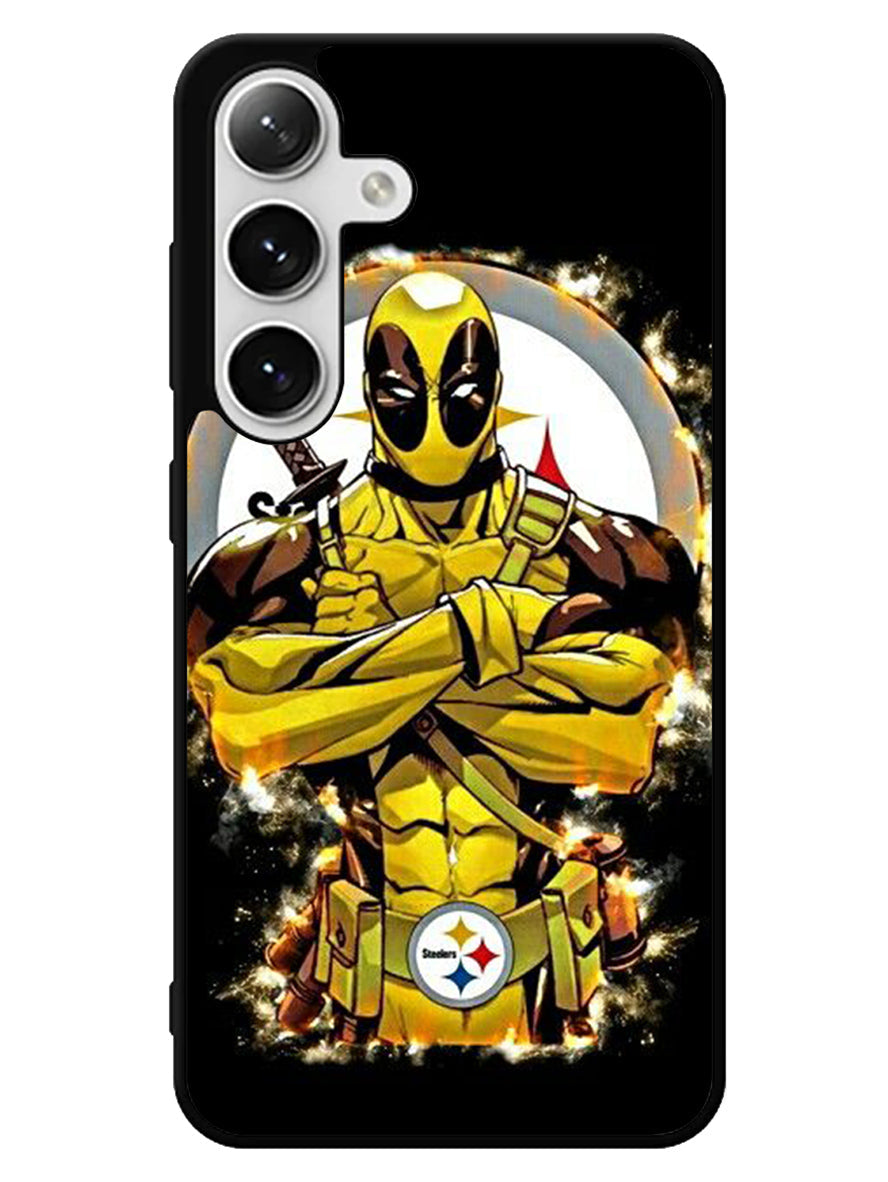 Pittsburgh Steelers Deadpool Samsung Galaxy S24 5G Case