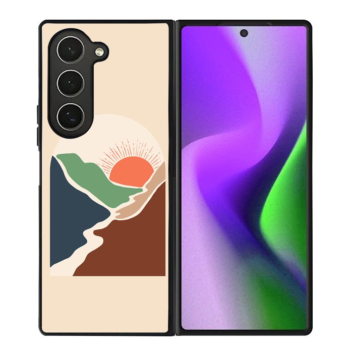 Minimalist Mountain FZ1343 Samsung Galaxy Z Fold 6 2024 5G Case