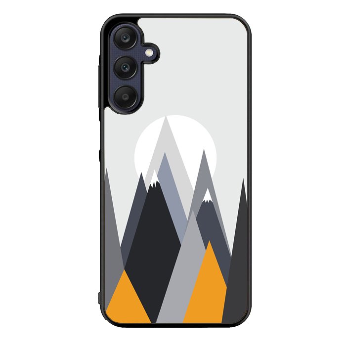 Grey Geometric Mountains FZ1427 Samsung Galaxy A25 5G Case
