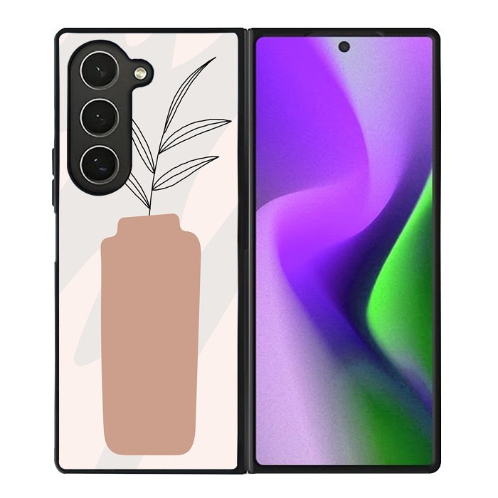 Floral Line Art FZ1470 Samsung Galaxy Z Fold 6 2024 5G Case