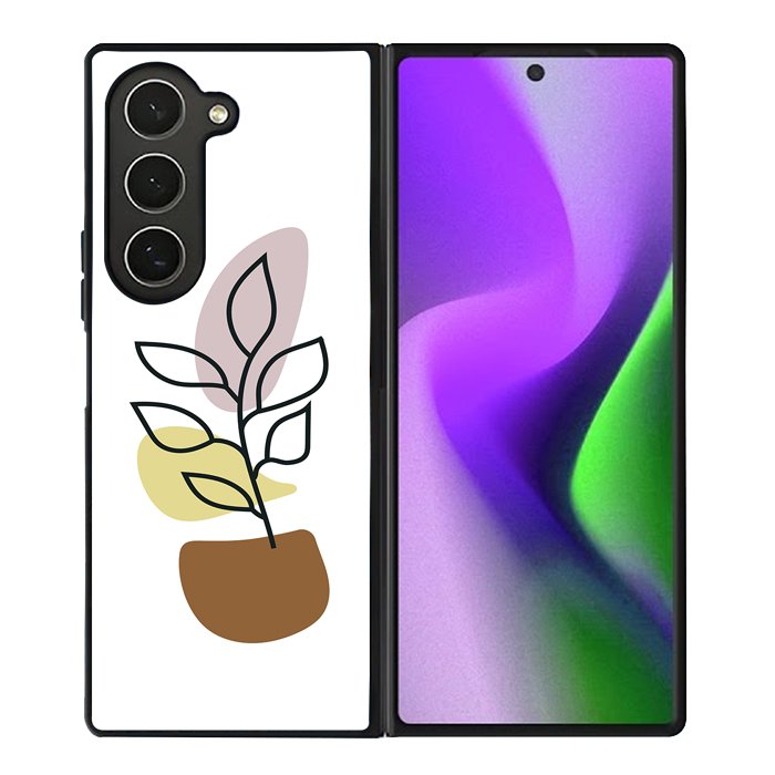 Floral Minimalist FZ1663 Samsung Galaxy Z Fold 6 2024 5G Case