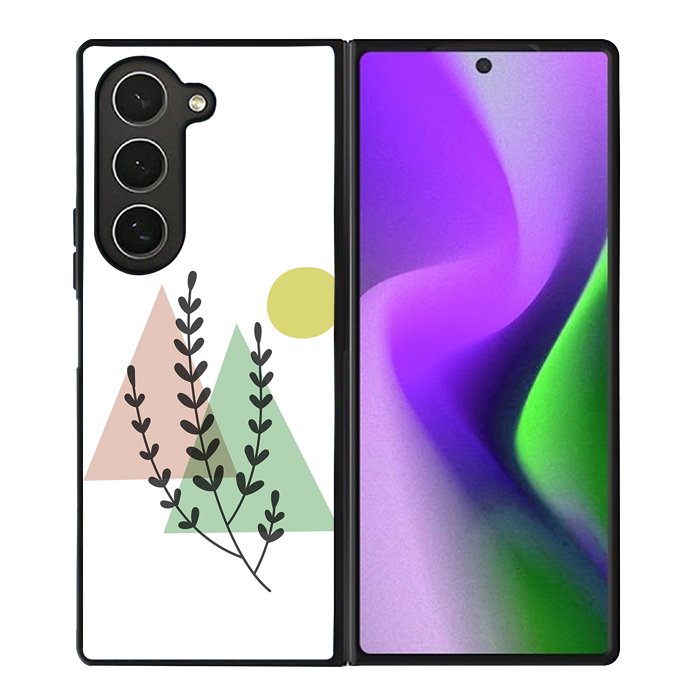 Floral Minimalist FZ1685 Samsung Galaxy Z Fold 6 2024 5G Case