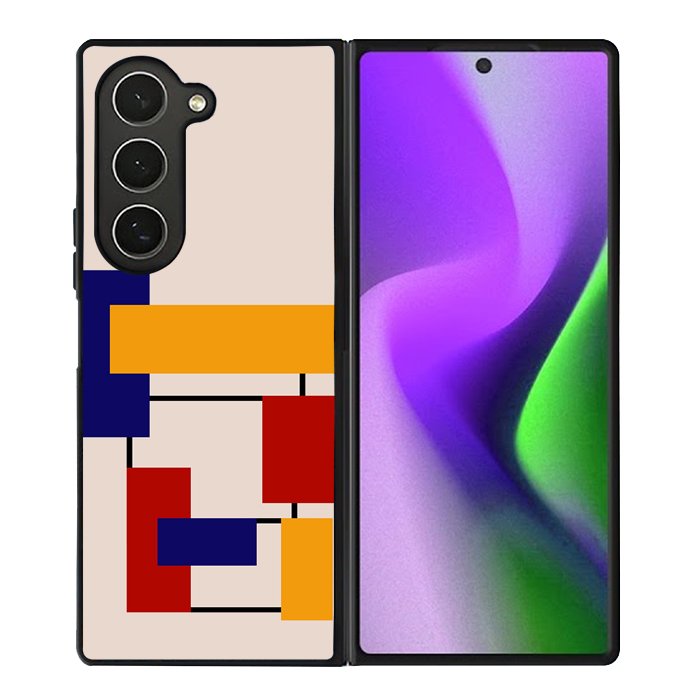 Abstract Bauhaus geometric FZ1711 Samsung Galaxy Z Fold 6 2024 5G Case