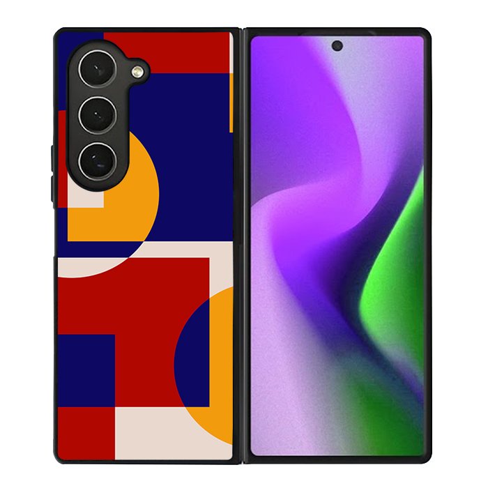 Abstract Bauhaus geometric FZ1712 Samsung Galaxy Z Fold 6 2024 5G Case