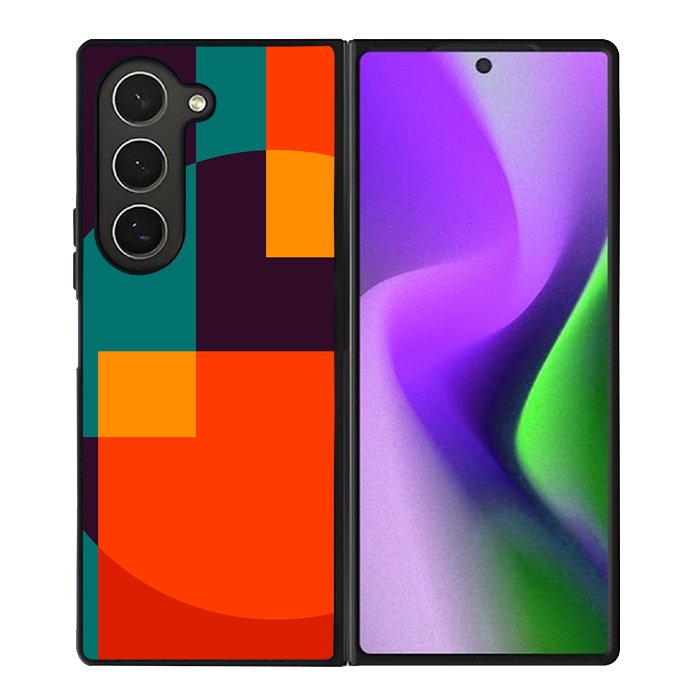 Abstract Bauhaus geometric FZ1716 Samsung Galaxy Z Fold 6 2024 5G Case